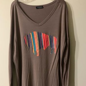 Long sleeve buffalo shirt